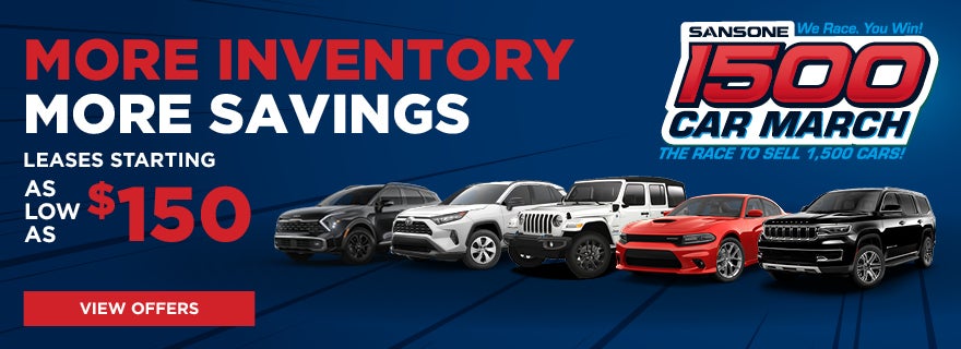 More Inventory, More Savings - 1500 Car March